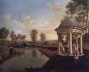 The Brockman Family and Friends at Beachborough Manor The Temple Pond looking from the Rotunda Edward Haytley